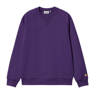 Pull Carhartt WIP Unisexe Chase Sweat Tyrian / Gold