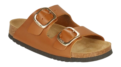 Tongs Scholl Femme Noelle Cuir Cognac 2024