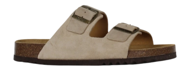 Tongs Scholl Homme Julien Suede Dark Beige