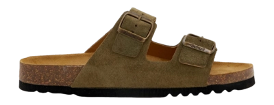 Slipper Scholl Men Julien Leather Khaki