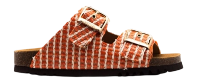 Tongs Scholl Femme Noelle Raffia Orange 2024