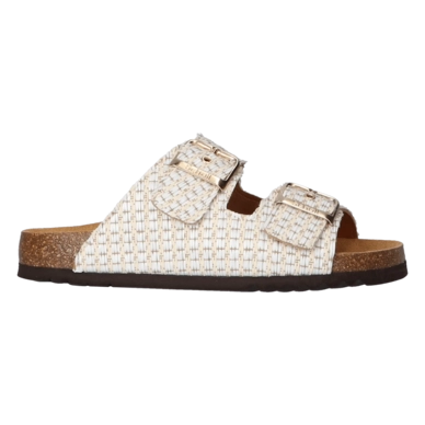 Tongs Scholl Women Noelle Raffia White 2024
