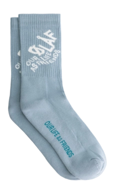 Socken Olaf Hussein Wavy Logo Herren Sky Blue