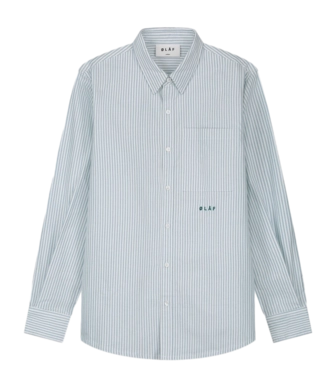 Hemd Olaf Hussein Oxford Stripe Herren Green Stripes
