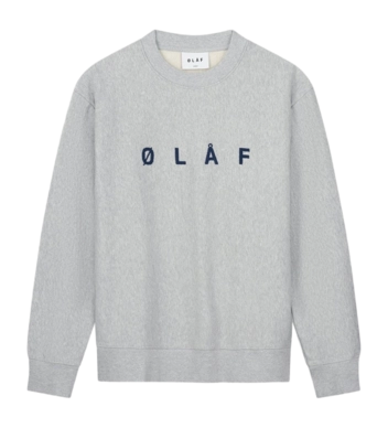 Pullover Olaf Hussein Embroidery Herren Htr Grey