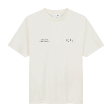 T-Shirt Olaf Hussein Dual Logo Herren Off White