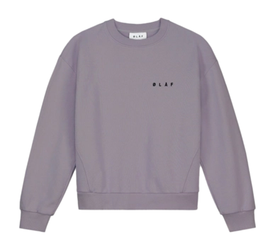 Pullover Olaf Hussein Face Chainstitch Damen Stone Grey
