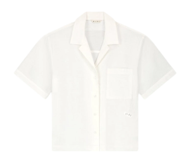 Bluse Olaf Hussein Utility SS Damen White