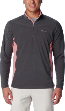 Trui Columbia Men Klamath Range II Half Zip Shark/Pink Aga 2024