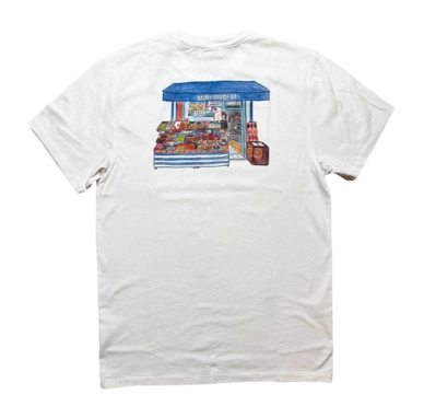 T-Shirt Edmmond Studios Men Mini Market Plain White