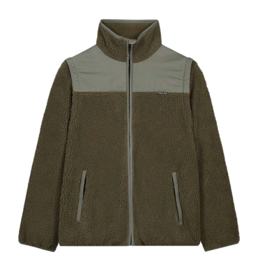Gilet Maium Enfants Teddy Cardigan Army Green