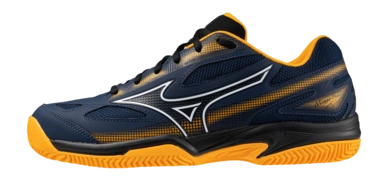Chaussures de Padel Mizuno Homme Break Shot 4 Padel Dress Blues Blanc Carrot Curl
