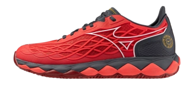 Tennis Shoe Mizuno Men Wave Enforce Tour CC Radiant Red White Ebony