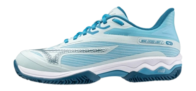 Tennisschuhe Mizuno Wave Exceed Light 2 CC Damen Blue Glow Moroccan Blue T