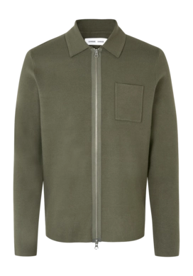 Cardigan Samsøe Samsøe Guna X Zip Herren Dusty Olive