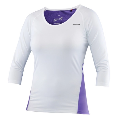 T-Shirt de tennis HEAD Vision W Britney 3/4 Sleeve White