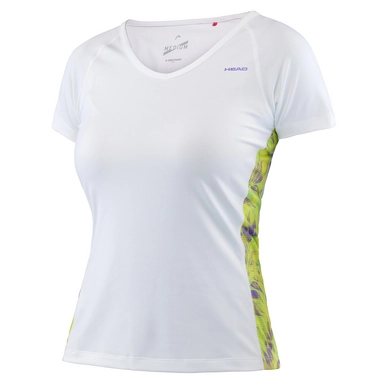 T-Shirt de tennis HEAD Vision W Bee Basic White