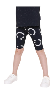 Pyjama Hose Shorts SNURK Creamy Smile Kinder Black