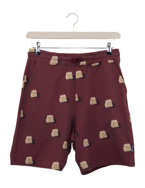 Pyjama Hose Short SNURK Sandy Castles Herren Red