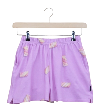 Pyjama Hose Shorts SNURK Twisters Pink Damen Purple