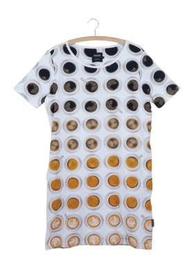 Nachthemd SNURK Coffee Addict Damen White