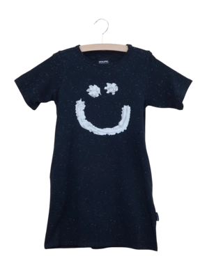 Pyjama Shirt SNURK Creamy Smile Kinder Black