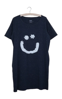 T-shirt Dress SNURK Women Creamy Smile Black