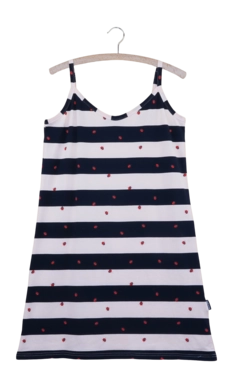 Nachtkleid SNURK Ladybug Damen Black/White