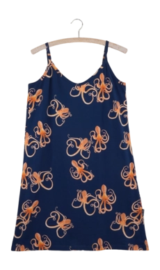 Strap Dress SNURK Women Octopus Blue