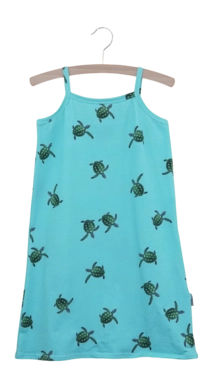 Strap Dress SNURK Kids Sea Turtles Blue