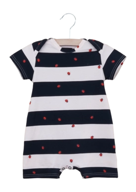 Playsuit SNURK Baby Ladybug Black/White