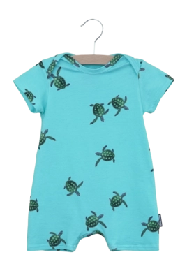Combishort SNURK Bébé Sea Turtles Blue