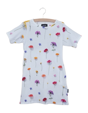 T-shirt Dress SNURK Kids Bloom White