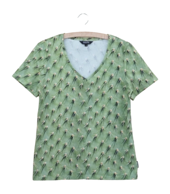 Pyjama Shirt SNURK Cozy Damen Cactus Green