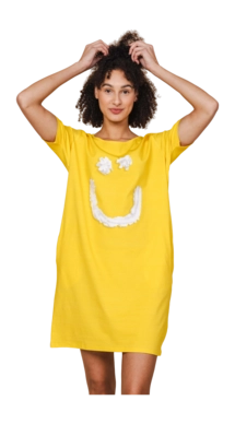 smiles-yellow-jurkje-korte-mouwen-dames-snurk-1-_no-bg