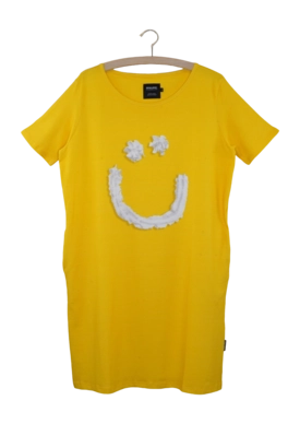T-shirt Dress SNURK Women Creamy Smile Yellow