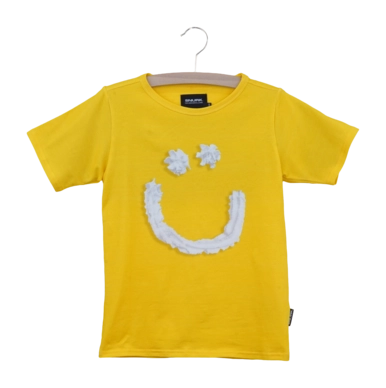 T-shirt SNURK Kids Creamy Smile Yellow