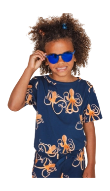 T-shirt SNURK Kids Octopus Blue