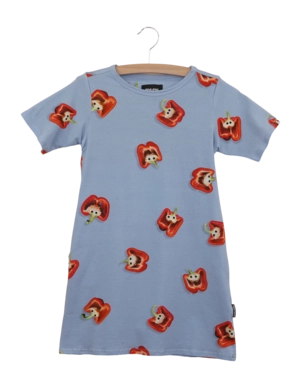 T-shirt Dress SNURK Kids Pepper Pals Blue
