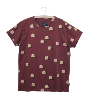 T-shirt SNURK Unisex Sandy Castles Red