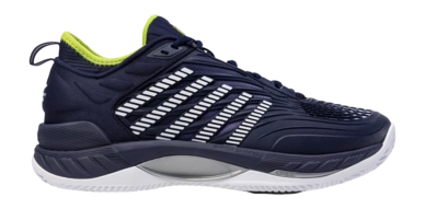 Tennis Shoe K-Swiss Men Hypercourt Supreme 2 HB Peacoat White Lime Green