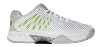 Tennis Shoe K-Swiss Women Hypercourt Express 2 White Gray Violet Lime Green