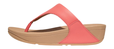 FitFlop Women's Lulu Leather Toepost Rosy Coral 24