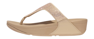 Tongs FitFlop Femme Lulu Toepost Hotfix Latte Beige