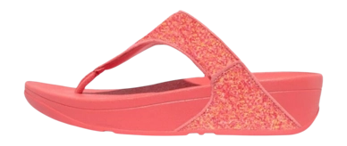 Tongs FitFlop Women Lulu Glitter Toe-Thong Rosy Coral