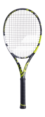 Raquette de Tennis Babolat Pure Aero + Grey Yellow White (Cordé)