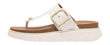 FitFlop Women Gen-FF Buckle Leather Toe-Post Urban White