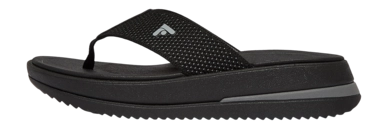 Tongs FitFlop Women Surff Two-Tone Webbing Toe-Post Black