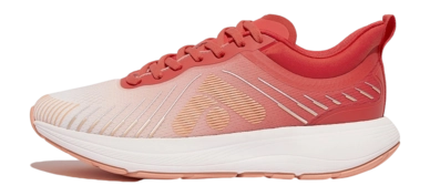FitFlop Women FFRUNNER Ombre-Edition Mesh Running Sneakers Red Coral/Rosy Coral/Blushy