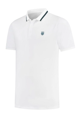 Tennisshirt K-Swiss Hypercourt Basic Polo Herren White
